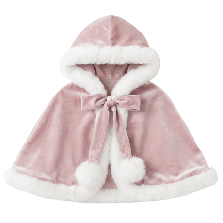 [予約] Pink Rosette Princess Cape