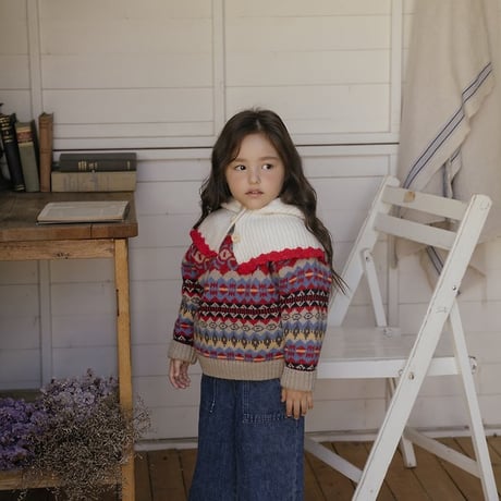 [予約] Adeline Multi-Wool Knit Sweater(+Mom)/ OREN by Hibyebebe