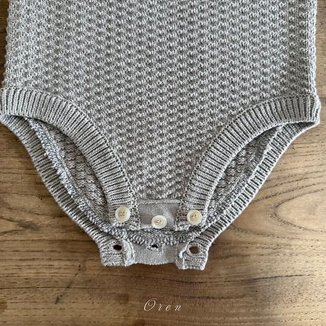 [予約]Bruno Knit Set (Cardigan + Overalls)/ OREN by Hibyebebe