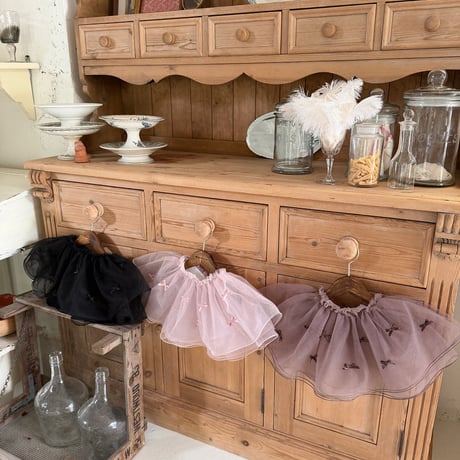 [予約] Ribbon skirt/ marron
