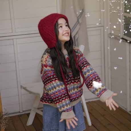 [予約] Adeline Multi-Wool Knit Sweater(+Mom)/ OREN by Hibyebebe