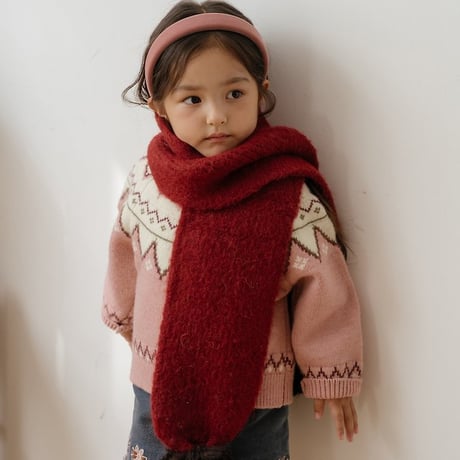 [予約] Merci Pom-Pom muffler/ OREN by Hibyebebe