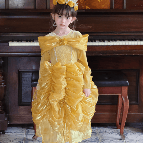 [予約] Marigold Sonata Princess Dress(&Cape SET)