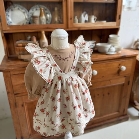 [予約] Flower Apron/ marron