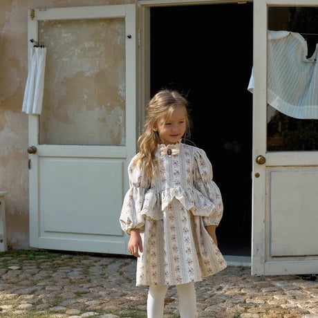 [予約] Happy Dress (brooch not included)/ marron