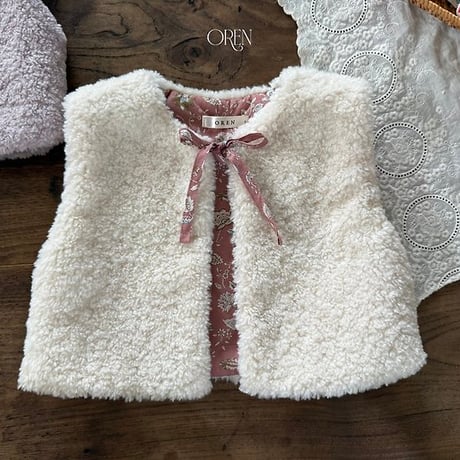[予約] Lavender Bear Vest (2oz)/ OREN by Hibyebebe