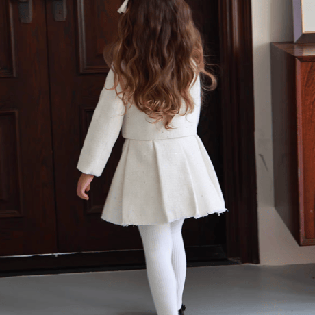 [予約] Ivory Jewel Jacket & Skirt Set