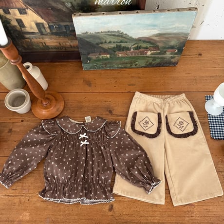 [予約] Shine Blouse/ marron