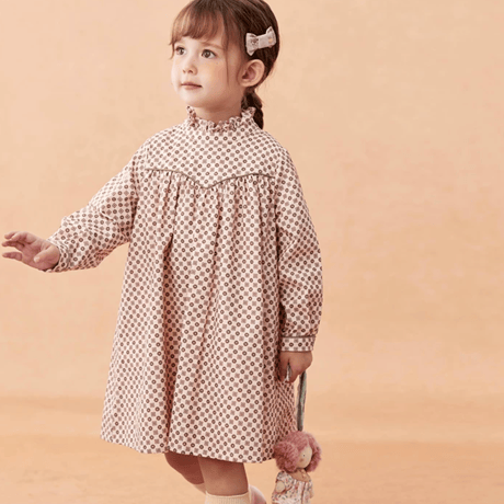 [予約] Petite Dot Ruffle Dress