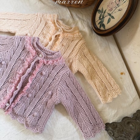 [予約] Elle Knit Cardigan/ marron