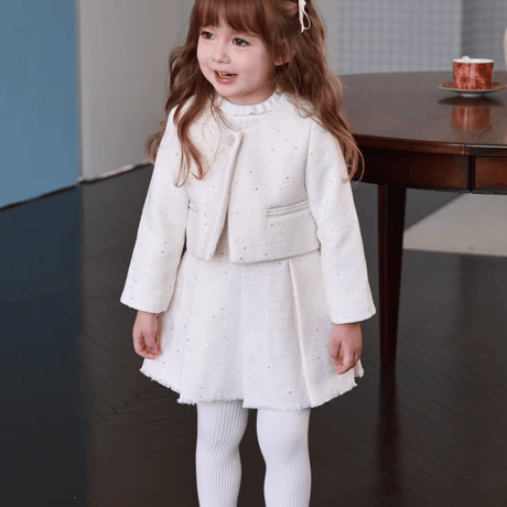 [予約] Ivory Jewel Jacket & Skirt Set
