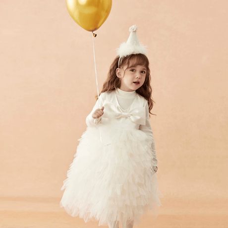 [予約] Milky Petal Bow Dress
