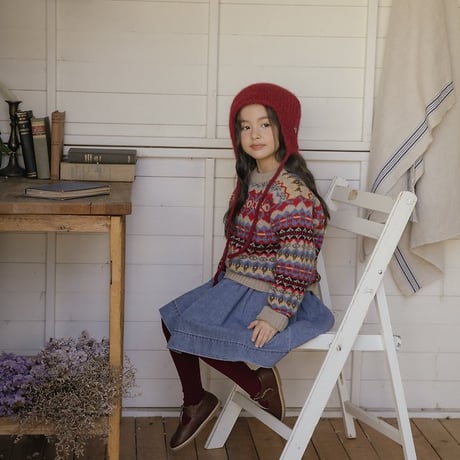 [予約] Adeline Multi-Wool Knit Sweater(+Mom)/ OREN by Hibyebebe
