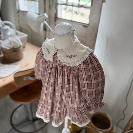 [予約] Chapel dress/ marron