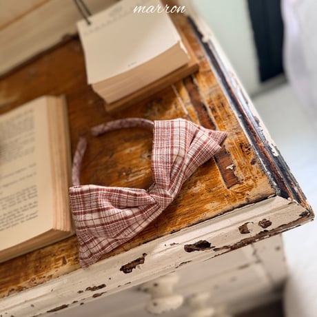 [予約] Chapel headband/ marron