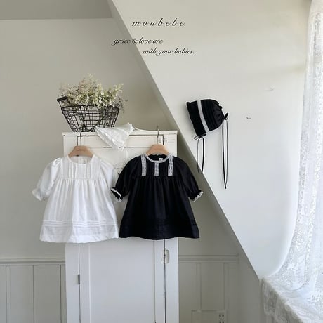 [予約] Satin Pintuck Bonnet/ Monbebe