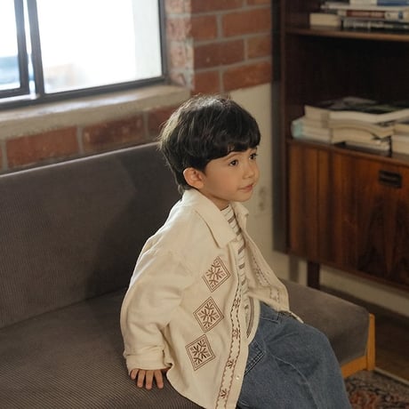 [予約] Edwin Embroidered Shirt/ OREN by Hibyebebe