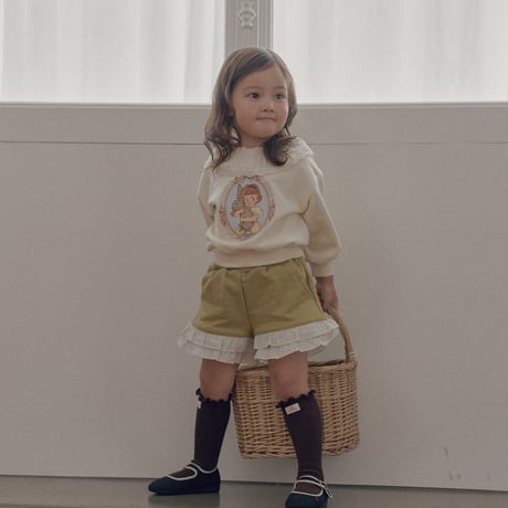 [予約] Frill sweatshirt/ Roa