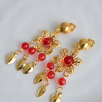 [予約] Ruby Chandelier Earrings