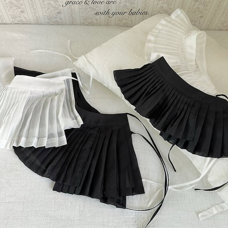 [予約] Layered Pleated Apron (kids) / Monbebe