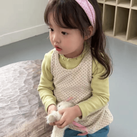 [予約] Polka-dot halter-neck vest / aiai