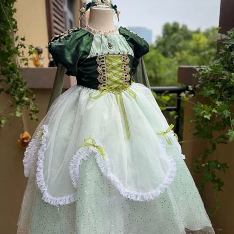[予約] Sage Serenade Princess Dress(&Cape SET)