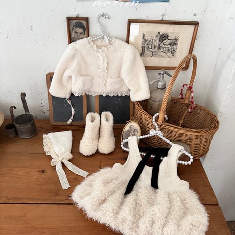 [予約] Bubble Mini Dress/ marron