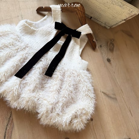 [予約] Bubble Mini Dress/ marron