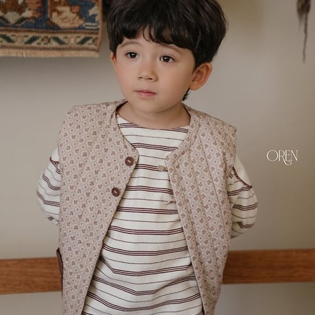 [予約] Morris Padded Vest (3oz)/ OREN by Hibyebebe