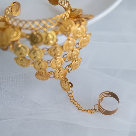 [予約] Golden Mirage Coin Cuff Bracelet