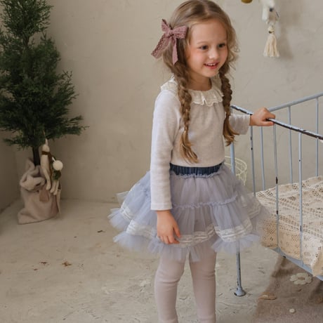 [予約] Tiffany tulle skirt leggings/  Puella FLO