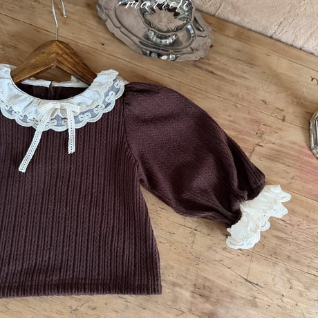 [予約] Milk T-shirt/ marron