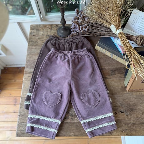 [予約] Heart Pants/ marron