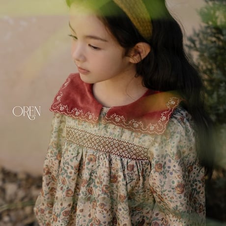 [予約] Bonjour Square Collar Dress/ OREN by Hibyebebe