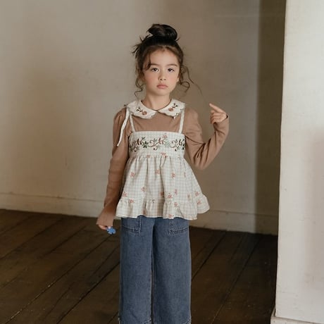 [予約] Cecil Eyelet T-Shirt/ OREN by Hibyebebe