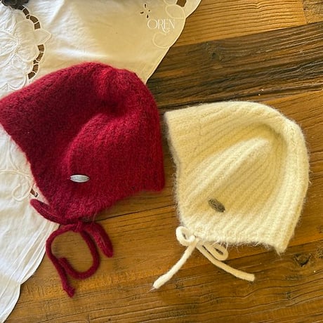 [予約] Flip Knit Brimmed Beanie/ OREN by Hibyebebe