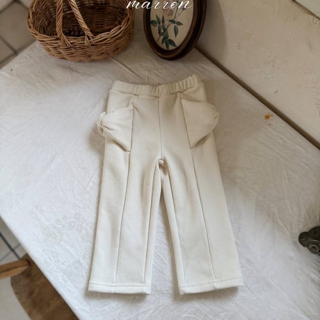 [予約] Ribbon Pants/ marron