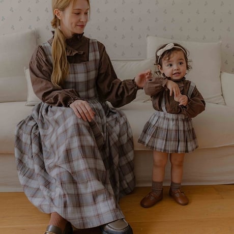 [予約] Leo Classic Check Dress/ OREN by Hibyebebe