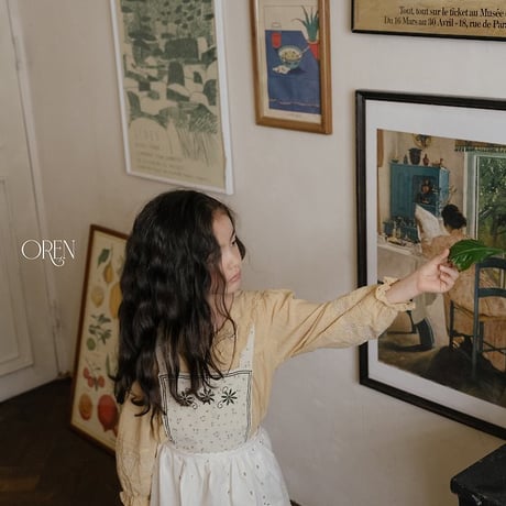 [予約] Olive + Garden Lace Apron/ OREN by Hibyebebe