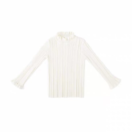 [予約] Fine Frill Rib Top