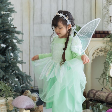 [予約] Tinker Bell Fairy Dress(Pink/Green)/ Mini Recipe