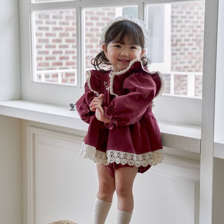 [予約] Pearl headband/ marron