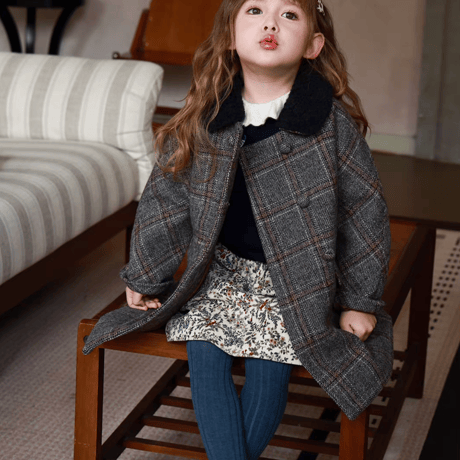 [予約] Heritage Grey Check Coat
