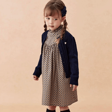 [予約] Petite Dot Ruffle Dress