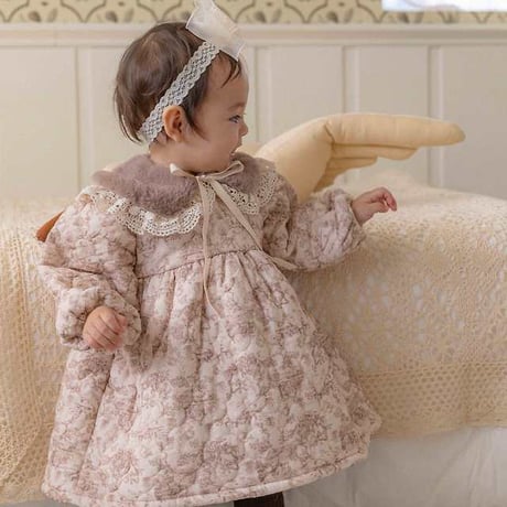 [予約] Merry Lulu padding Dress/ OREN by Hibyebebe