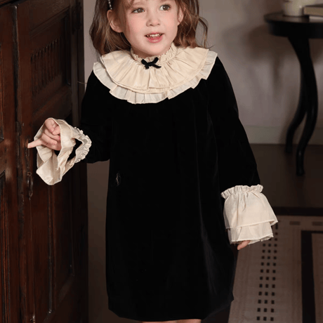 [予約] Cameo Frill Collar Dress
