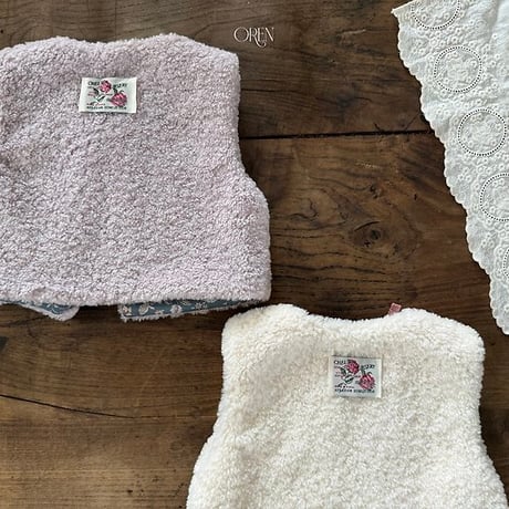 [予約] Lavender Bear Vest (2oz)/ OREN by Hibyebebe
