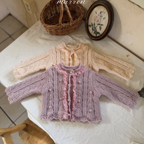 [予約] Elle Knit Cardigan/ marron