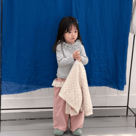 [予約] lace frill neck T/ aiai