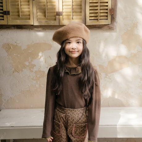 [予約] Blooming Ruffle Picot T-Shirt/ OREN by Hibyebebe